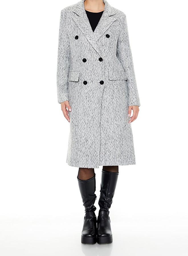 FOREVER 21 Herringbone Double-Breasted Coat  - Image 2