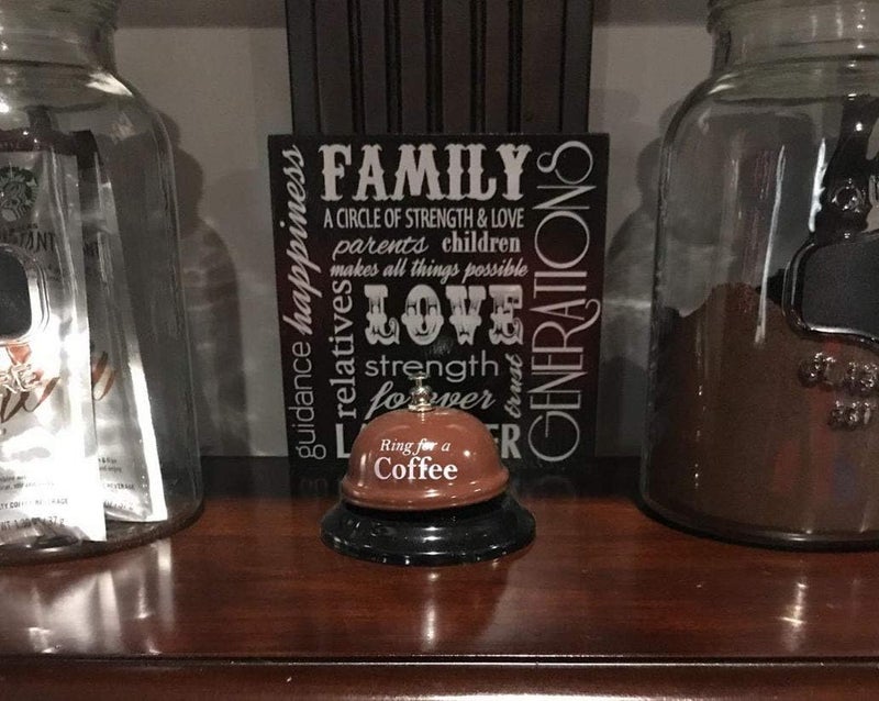 sweethome Desk Call Bell Ring for Service Great Fun Creative Novelty Gag Party Gift (Ring for a Coffee) - Image 4