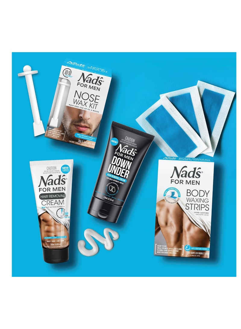 Nad's For Men Intimate Hair Removal Cream For Men - Easy & Painless, Depilatory Cream For Unwanted Male Hair In Intimate/Private Area, Suitable For All Skin Types