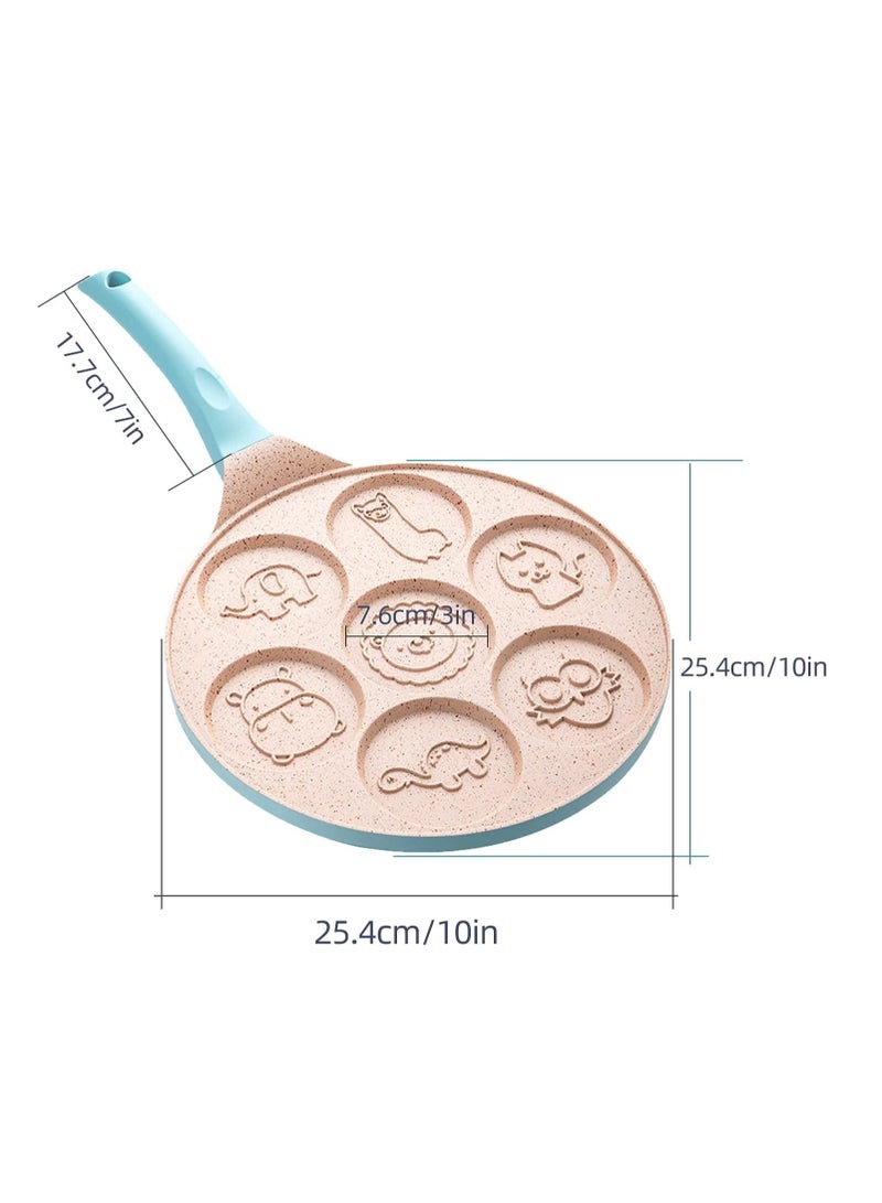 ريكو فطيرة عموم مع 7 تصاميم الحيوان للأطفال - جولة السيراميك فطيرة عموم سطح نونستيك و مقبض مريح - Image 4