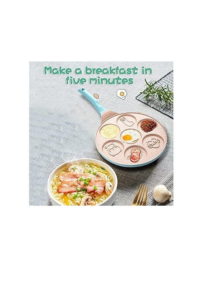 ريكو فطيرة عموم مع 7 تصاميم الحيوان للأطفال - جولة السيراميك فطيرة عموم سطح نونستيك و مقبض مريح - Image 2