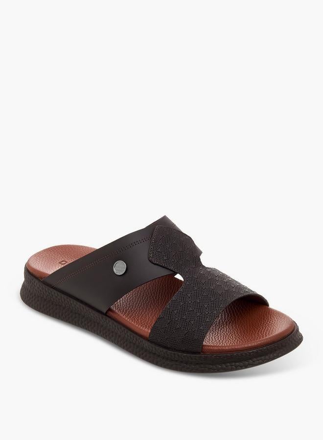 DUCHINI Men Textured Strap Arabic Sandals - Image 1