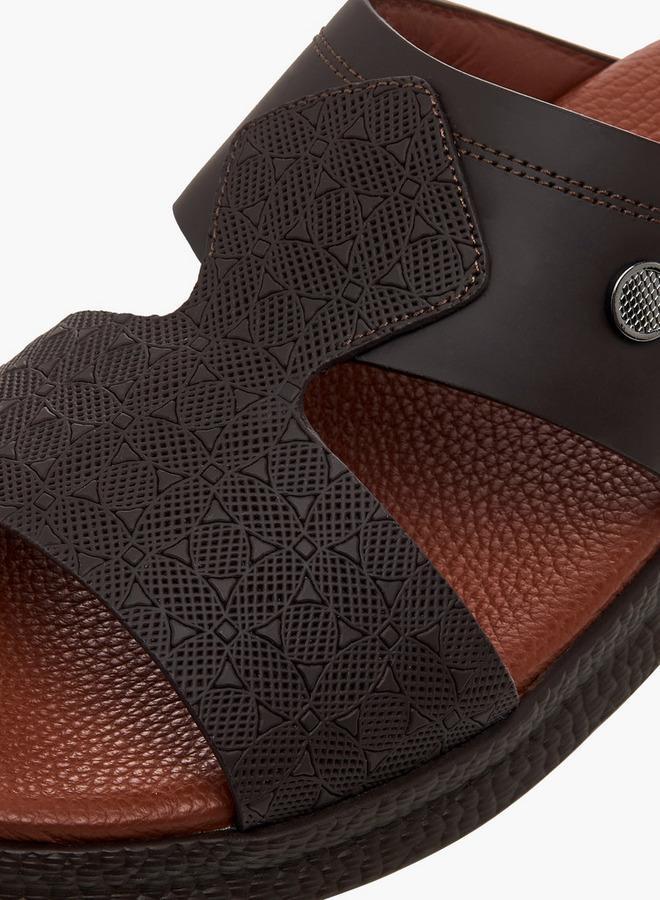 DUCHINI Men Textured Strap Arabic Sandals - Image 4