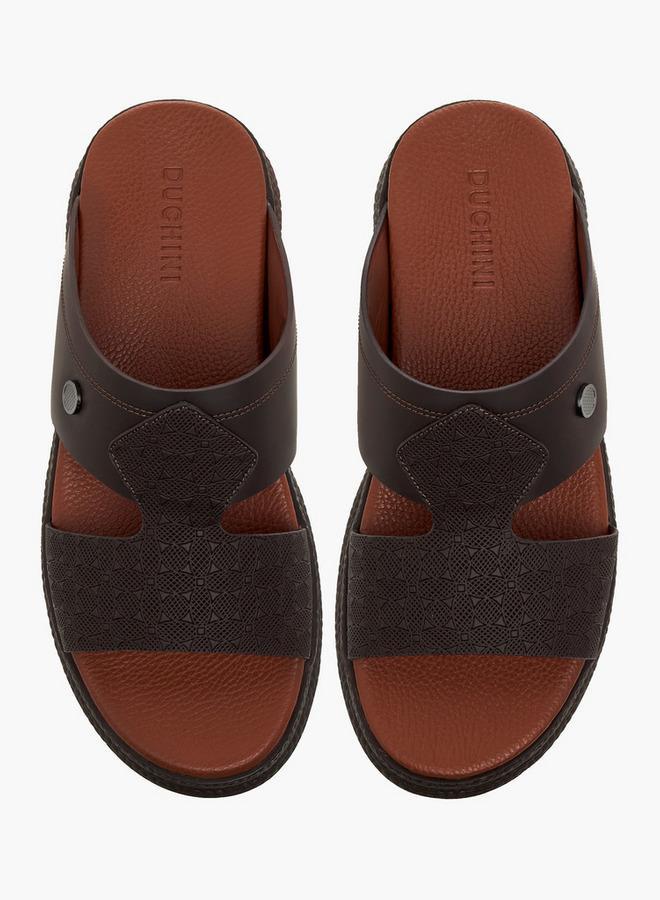 DUCHINI Men Textured Strap Arabic Sandals - Image 3