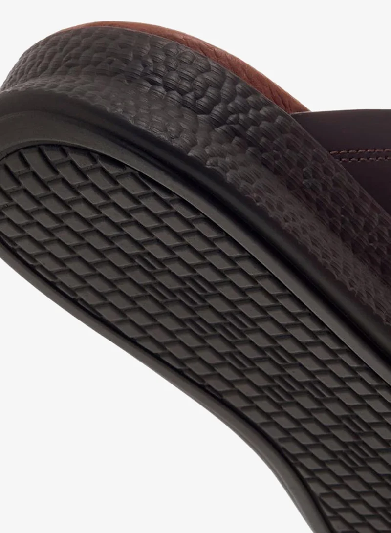 DUCHINI BROWN Men Textured Strap Arabic Sandals Ramadan Collection for Men | Best Price UAE