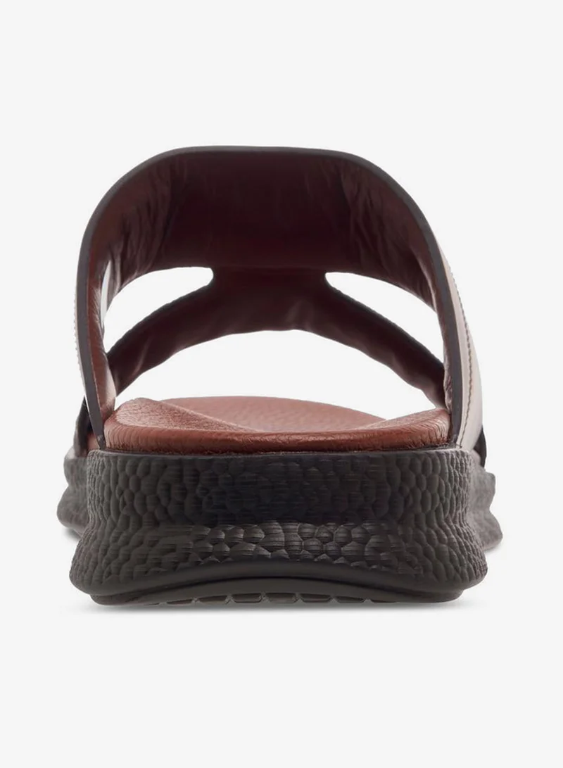 DUCHINI BROWN Men Textured Strap Arabic Sandals Ramadan Collection for Men | Best Price UAE