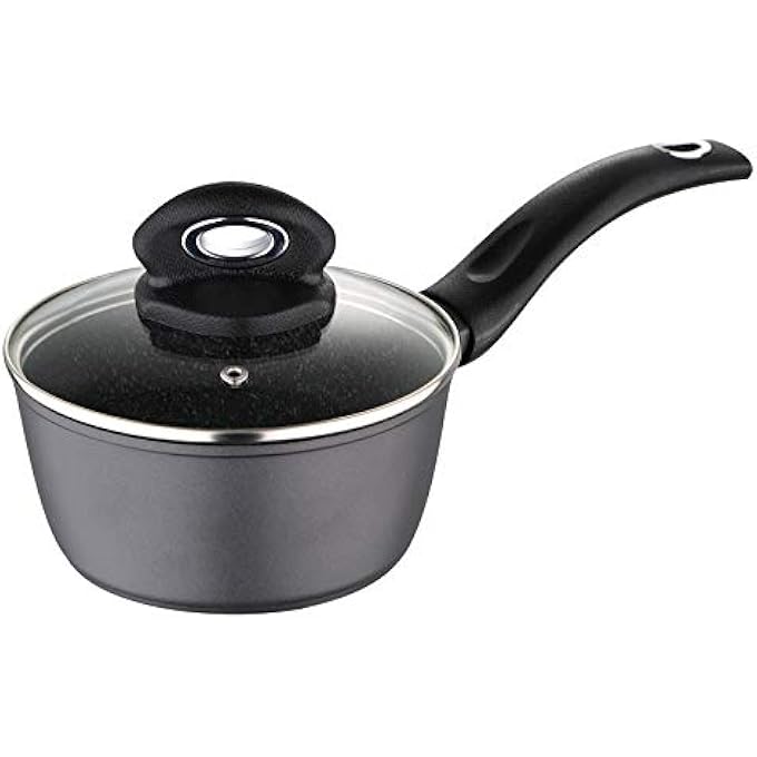 بيرجنر قدر طهي أوريون 16 سم، قاعدة من الألومنيوم المطروق، لون رمادي، طلاء رخامي Bg8517Mbg - Image 1