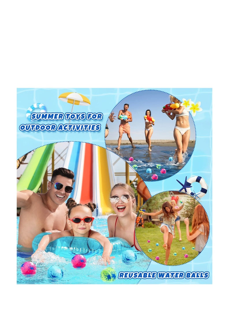 واي آند دي 20 Pcs Water Absorbent Ball, Inflatable Beach Balls, Outdoor Pool Party Favors, Toys for Kids and Adults Indoor Activities - Image 3