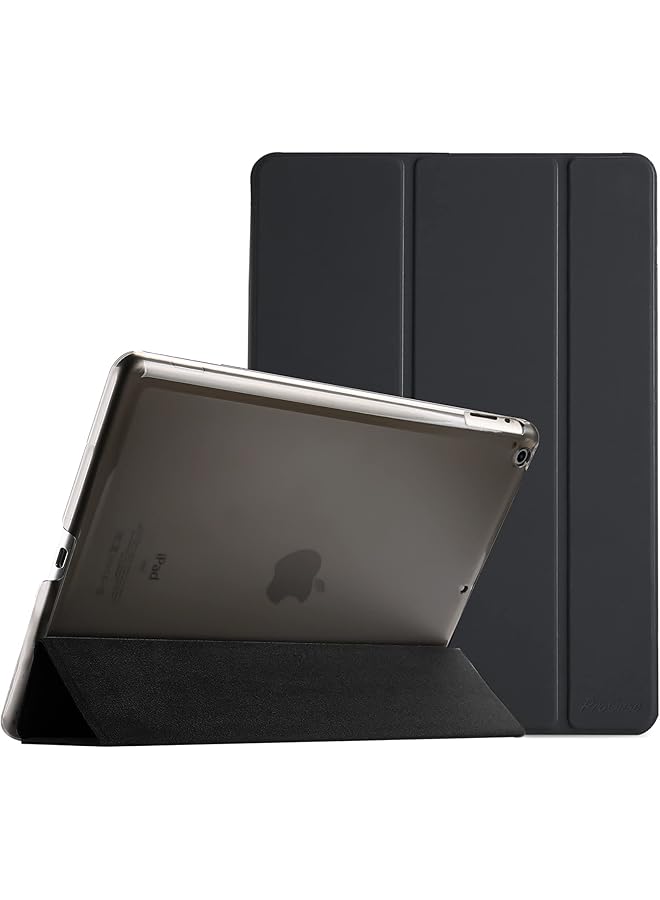 PROCASES iPad 2 3 4 Case (Old Model) – Ultra Slim Lightweight Stand Case with Translucent Frosted Back Smart Cover for Apple iPad 2/iPad 3 /iPad 4 –Black