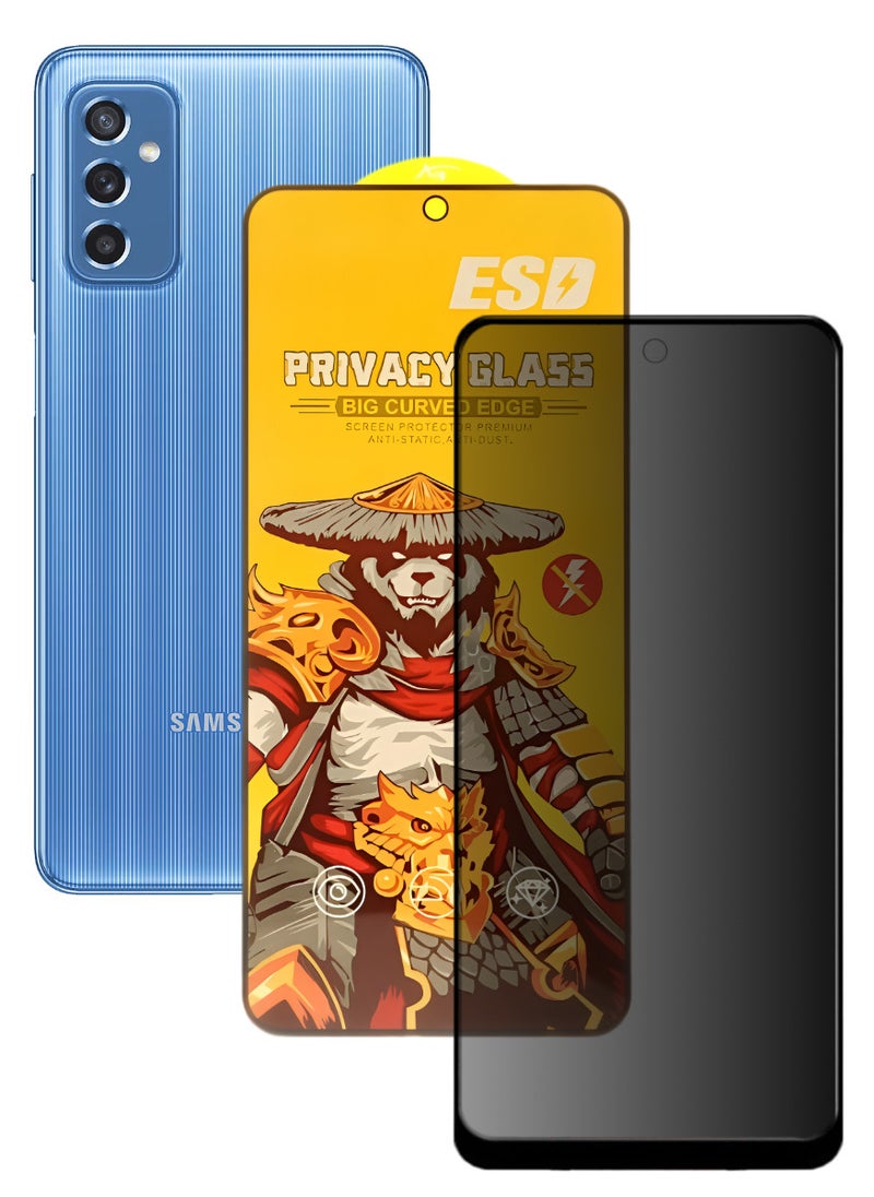 ESD Tempered Dustproof Privacy Glass Screen Protector Compatible For Samsung Galaxy M52 5G - Image 1