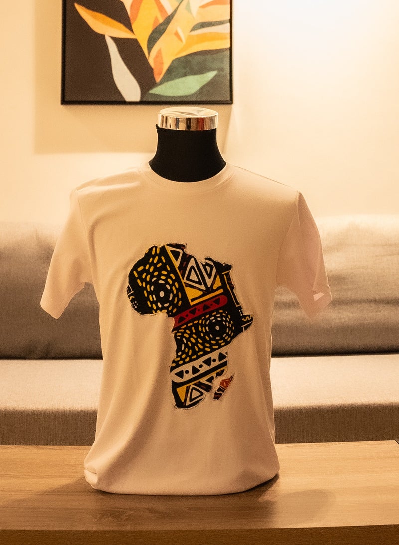 Bushkin Inc. Bushkin Inc, Afrocentric Print/Map T-shirt  - Image 1