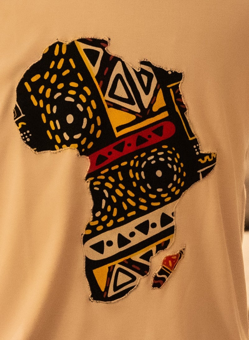 Bushkin Inc. Bushkin Inc, Afrocentric Print/Map T-shirt  - Image 2