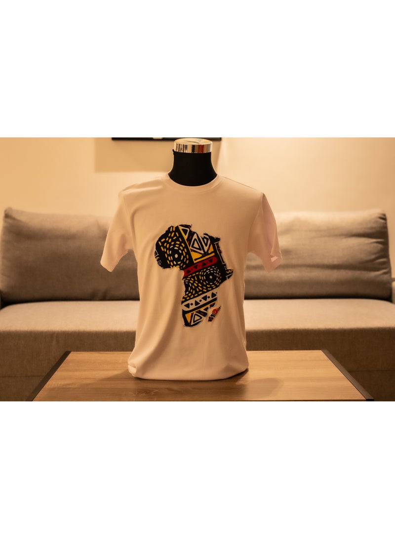 Bushkin Inc. Bushkin Inc, Afrocentric Print/Map T-shirt  - Image 3