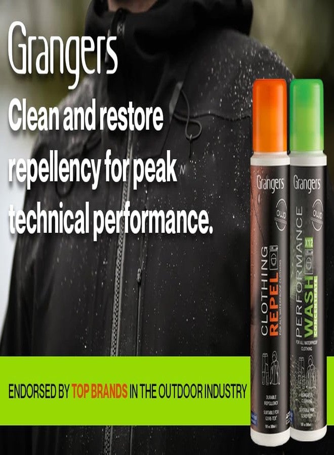 Grangers Performance Wash (10 oz Concentrate) Bottle and Clothing Repel Wash-In Reproofing (10 oz) Bottle Twin Pack - Image 2