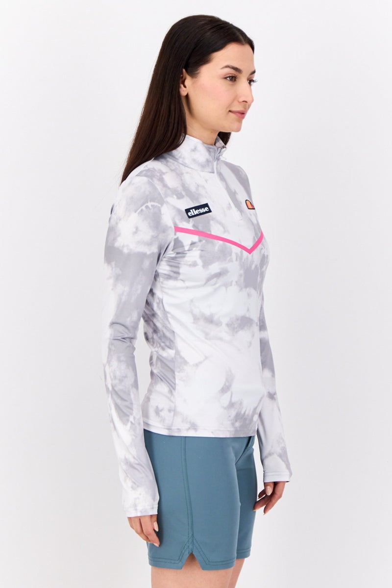 Ellesse Women Brand Logo Long Sleeve Rash Guard, Multicolor - Image 2