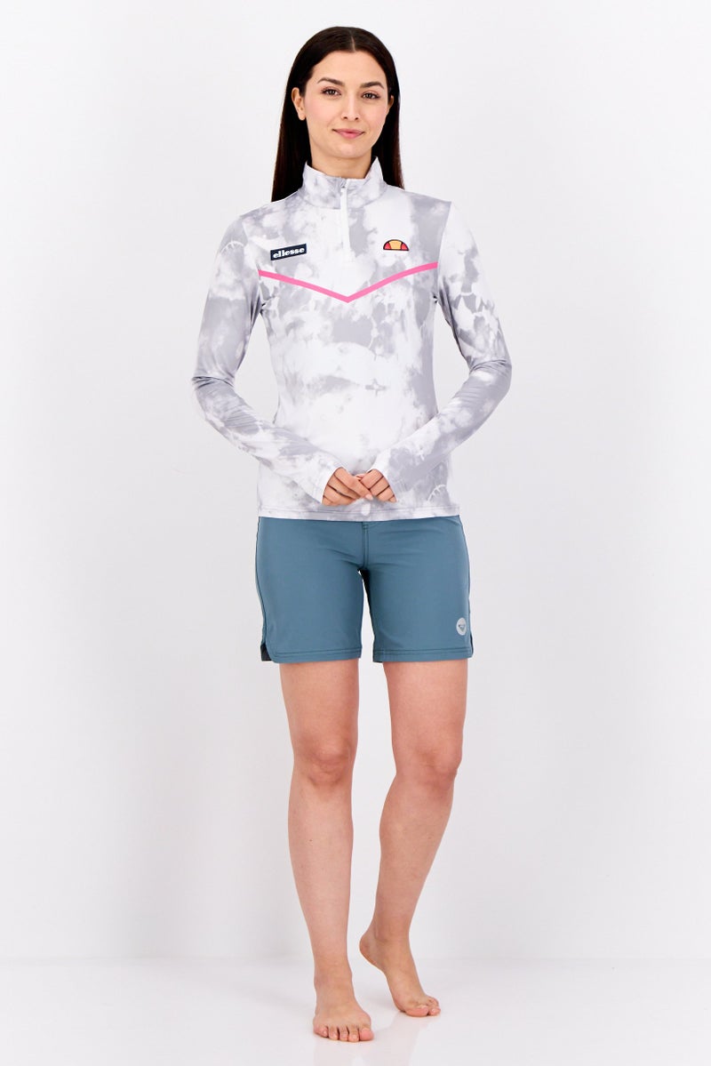 Ellesse Women Brand Logo Long Sleeve Rash Guard, Multicolor - Image 4