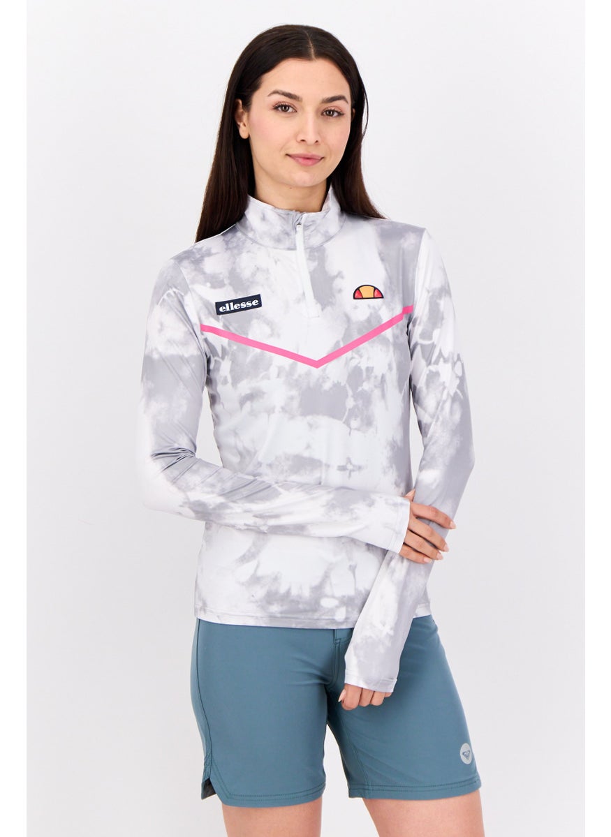 Ellesse Women Brand Logo Long Sleeve Rash Guard, Multicolor  - Image 1