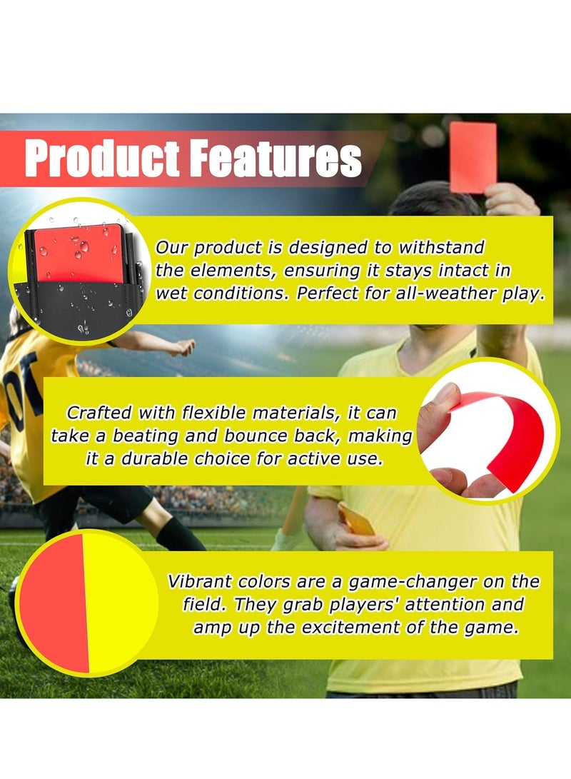 Metal Whistle with Sports Referee Card Set, Red Yellow Card and Stainless Steel Metal Coach Whistle for Football,Football, Basketball, Soccer, School, Lifeguard Emergency  - Image 4