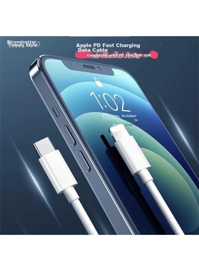trendsetter Compatible Apple Data Cable, Fast Charging Pd20w Charging Cable, Type-c For Apple 14/12/13/11/pro Max/8 Plus/xs/x/ipads, Bluetooth Headphones Charger Cable - Image 3
