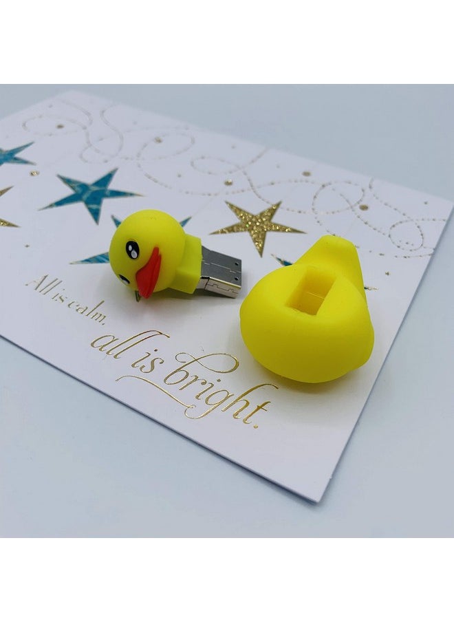 Mall of Style - Rubber Ducky Usb Duck Flash Drive Rubber Duck Thumb Drive Usb Flash Drive Duck Pen Drive For Photo Video Data Storage Cartoon Characters Back To School And College Supply (16 Gb) (Duck) - Image 1