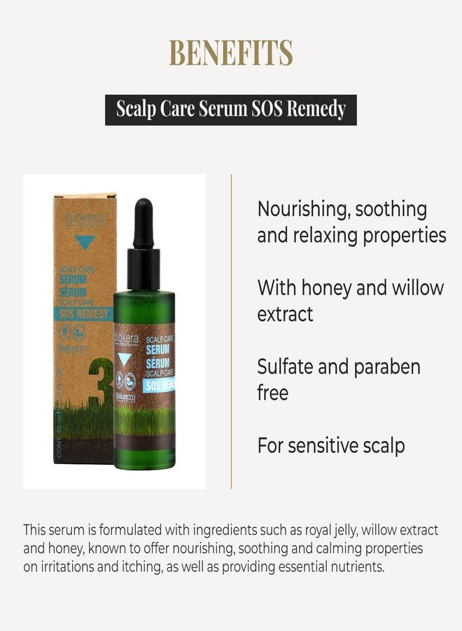 SALERM - Sensitive Scalp Serum - Scalp Care SOS Remedy Serum Biokera Natura - 45 ml - with Honey and Willow Extract - Helps Mantain Scalp Comfort - Lightweight and Nourishing Formula - Image 3