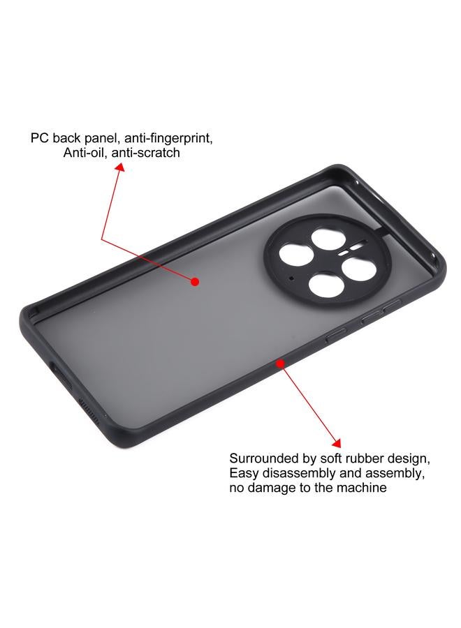 S-TOP Case For Huawei Mate 50 Pro Fine Pore Matte Black TPU + PC Phone Case - Image 4
