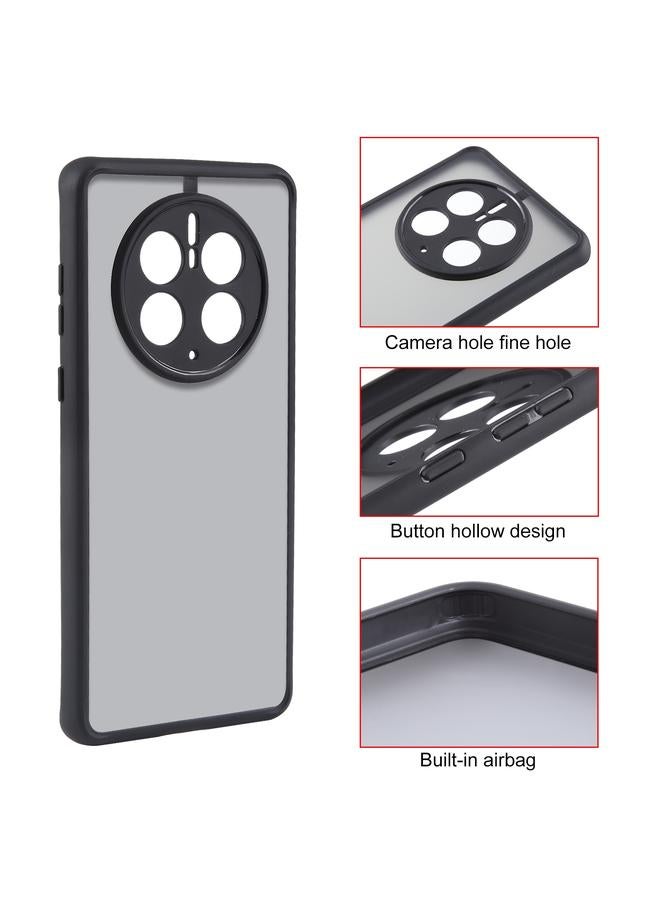 S-TOP Case For Huawei Mate 50 Pro Fine Pore Matte Black TPU + PC Phone Case - Image 3