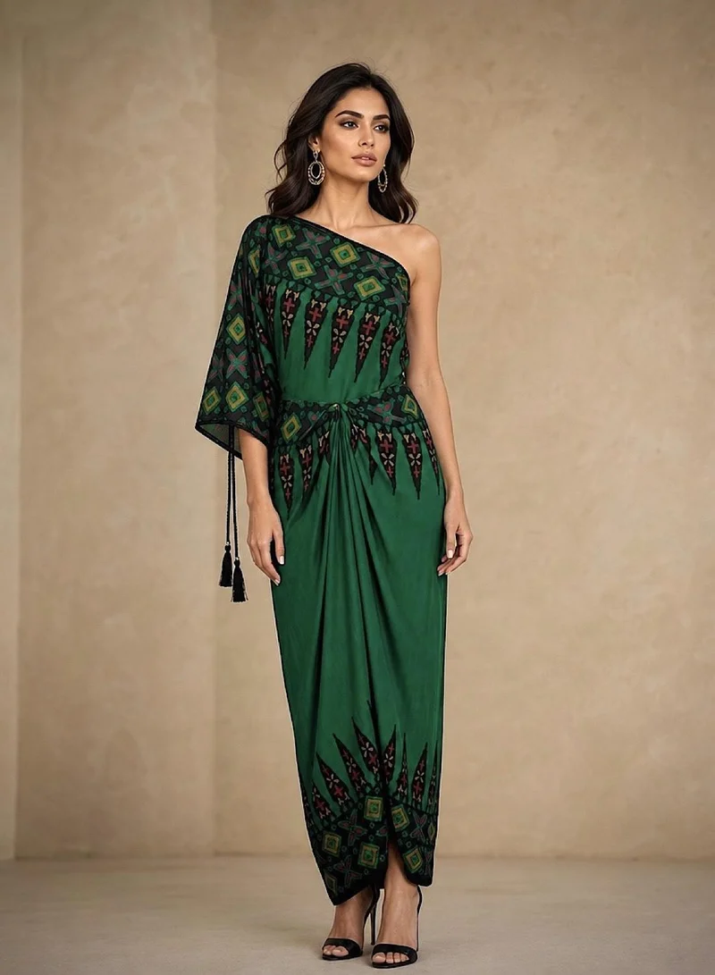 Ecstacy  Offshoulder pleat dress for Women | Best Price UAE