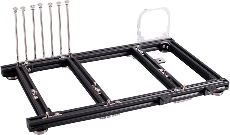 DIY Open Frame Aluminum Alloy ATX Computer Case for Overclocking Test Platform Black - Image 5