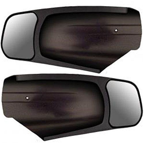CIPA 10950 ChevroletGMC Custom Towing Mirror Pair Black