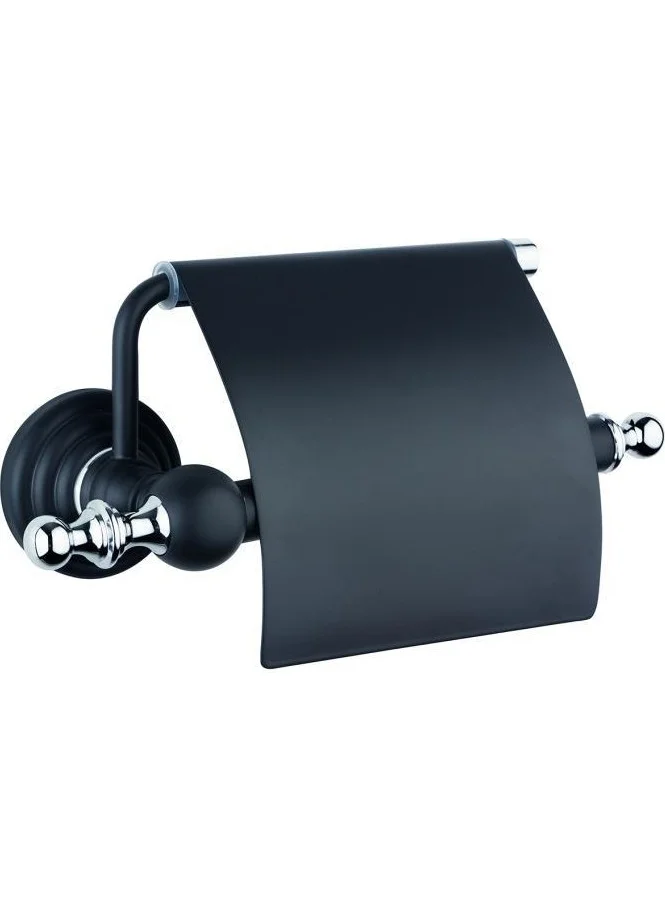 Saray Banyo Saray Bathroom Artemis Black Chrome Covered Paper Holder