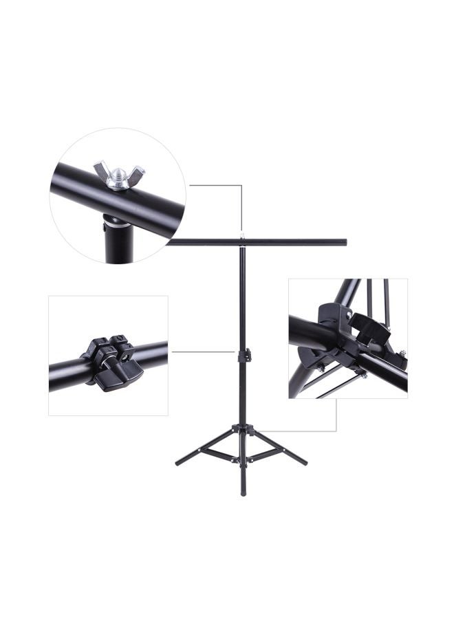 Photography Studio Stand Kit For PVC Background Black/Silver - Image 2