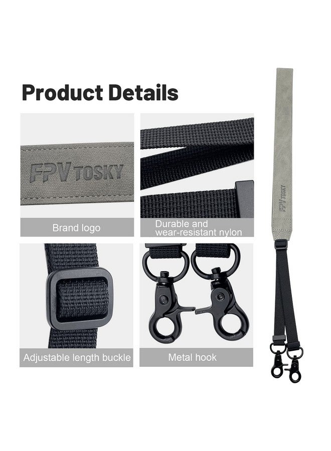 FPVtosky FPVtosky Neck Lanyard with Joystick for DJI RC/RC 2, PU Leather Shoulder Strap and 1 Pair of Rocker, Compatible with DJI Mini 4 Pro/Mini 3/ Mavic 3 Classic/Air 3 Remote Controller Accessories - Image 4