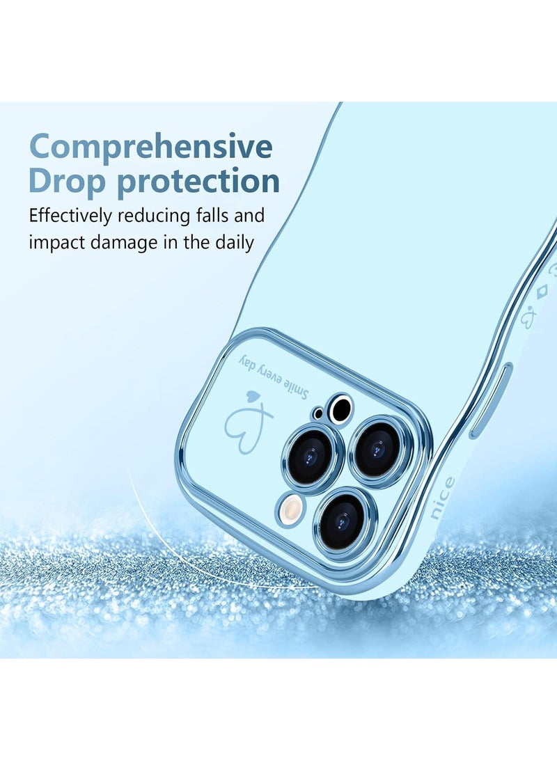 Y&D Suitable For Iphone 11 Pro Max Electroplated Love Large Window Wave Drop Resistant Phone Case - Image 2