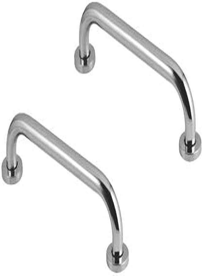 Kamal 304 Grade Stainless Steel Grab Bar | Wall Mounted Safety Straight Bar | for Bathroom handrailing & Safety Handle for Elders - 12 Inch (Set of 2)