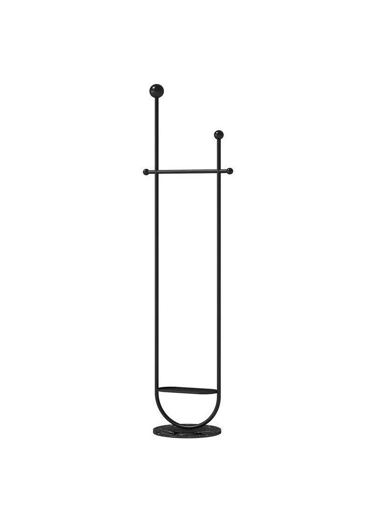 Beauenty Simple and Luxury Designer Clothing Hanger Clothes Nordic Floor Marble Metal Clothes Hanger Bag Holder  - Image 2