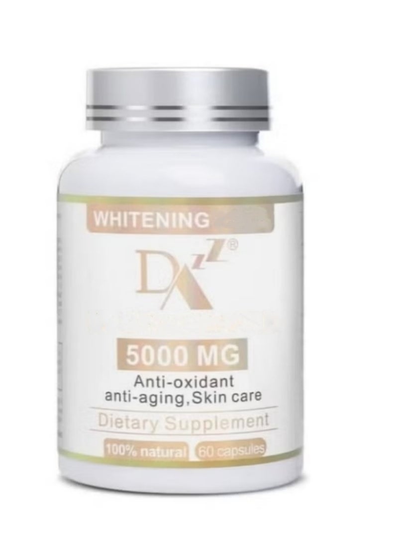 DAZZEL Advanced Brightening & Radiance Capsules – 5000mg Antioxidant Formula for Dark Spots, Even Skin Tone & Anti-Aging Support (60 Capsules) - Image 1