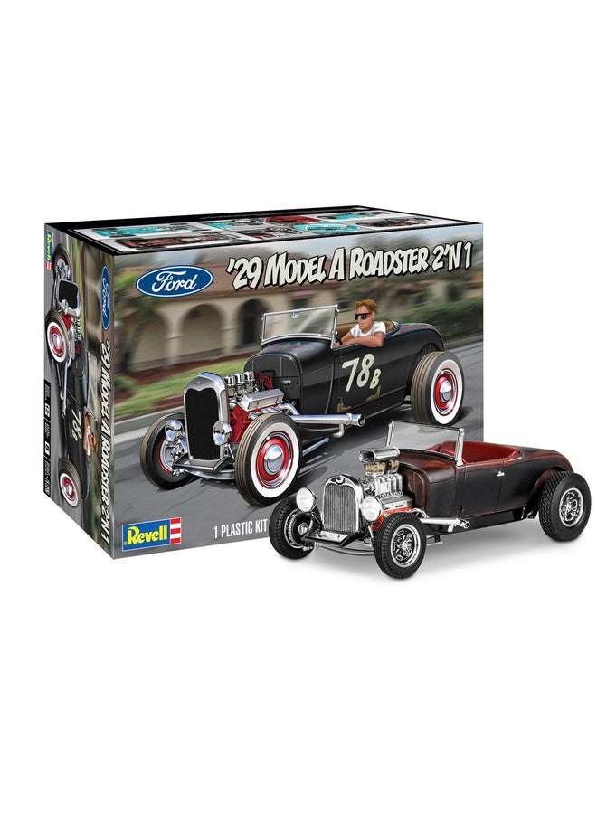 Revell Level 5 Model Kit 1929 Ford Model A Roadster 2-in-1 Kit 1/25 Scale Model - Image 1