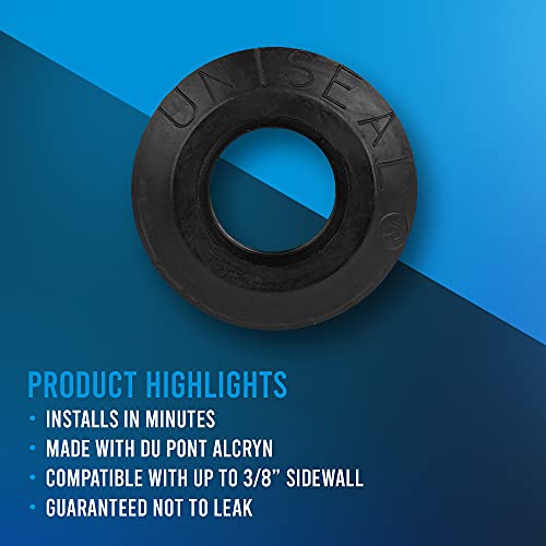 Green Goods 3/4" Uniseal Flexible Tank Adapter - Perfect for Attaching 3/4-inch pipe to Curved Surfaces, Storage Drums, Buckets, and More - Ideal for Situations Where Bulkheads Fail - 5 Pack - Image 4