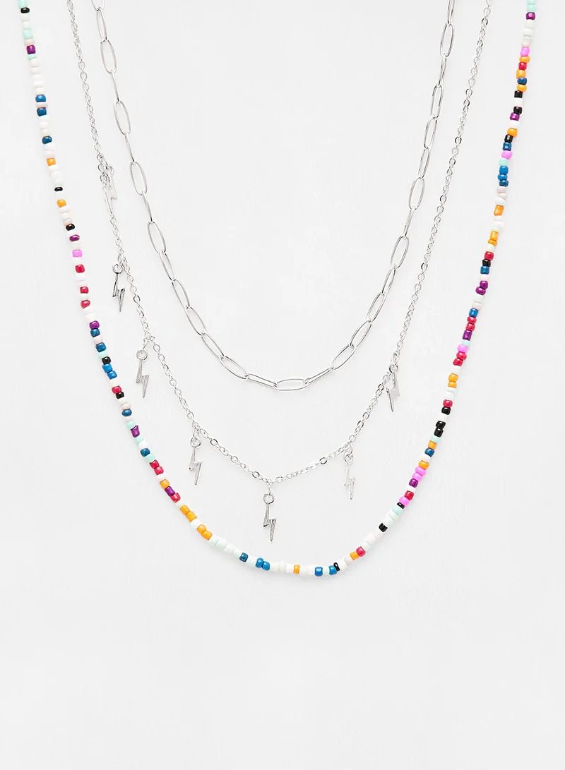 MANGO Textured Necklace (Pack of 3)