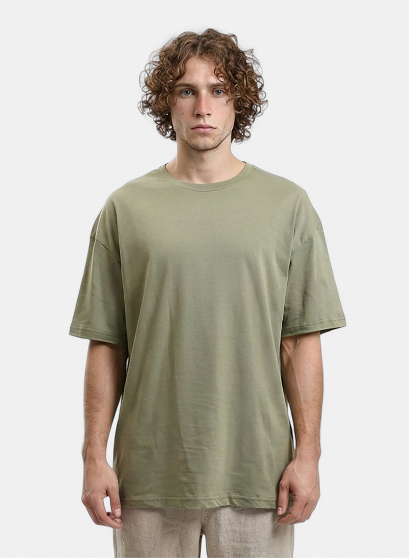 RAVIN Men Solid Crew Neck Relaxed Fit Tee - Image 4