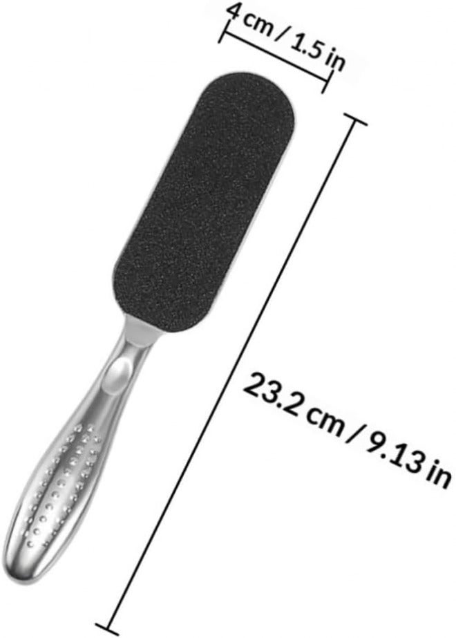 Stainless Steel Foot Scrubber Double-Sided Callus Exfoliator Large Foot File Pedicure Tool for Dead Skin Removal and Hard Skin Care Assorted Style Assorted Style - Image 2