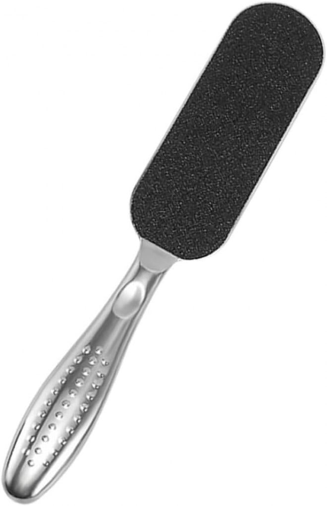Stainless Steel Foot Scrubber Double-Sided Callus Exfoliator Large Foot File Pedicure Tool for Dead Skin Removal and Hard Skin Care Assorted Style Assorted Style - Image 1