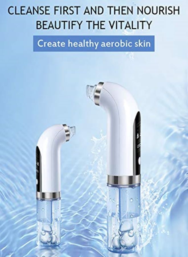 Generic Super micro bubble beauty instrument,Blackhead Remover With 6 Suction Heads Replaceable,Strong Suction Comedone Extractor Tool for Acne Removal Blackhead Sucker  - Image 1