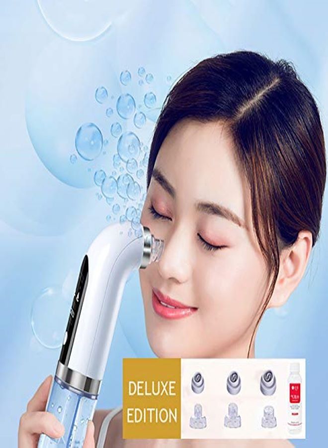 Generic Super micro bubble beauty instrument,Blackhead Remover With 6 Suction Heads Replaceable,Strong Suction Comedone Extractor Tool for Acne Removal Blackhead Sucker  - Image 4