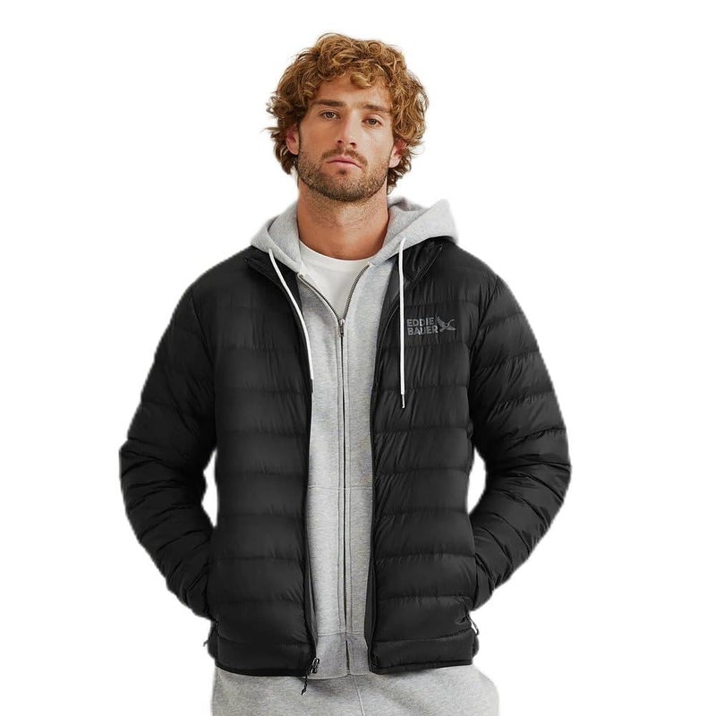 Eddie Bauer Mens CirrusLite Down Jacket Black Recycled XLarge