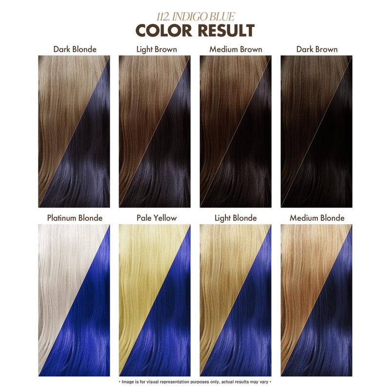 Adore Semi Permanent Hair Color (112 Indigo Blue) | Vegan & Cruelty-Free Blue Hair Dye | No Ammonia, No Peroxide, No Alcohol | 4 Fl Oz Each (Pack of 2) - Image 3