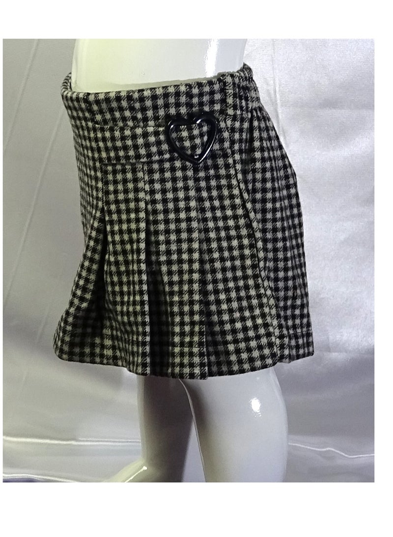 SHELTERE "Girls' fabric skirt adorned with a small belt from Shelters Collection 35587" - Image 4