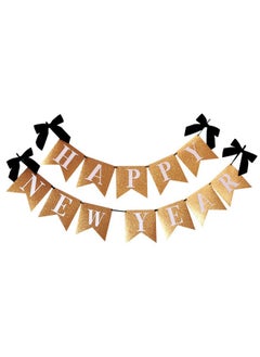 KATCHON KatchOn, Gold Glitter Happy New Year Banner - 10 Feet, No DIY | Happy New Year Sign, Happy New Year Decorations 2025 | New Years Eve Banner, New Years Decorations | New Years Eve Party Supplies 2025  - Image 1
