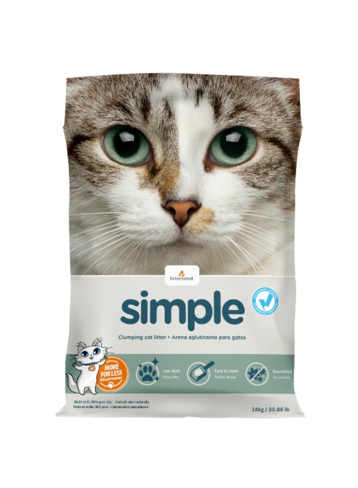 INTERSAND Intersand Simple 14Kg Unscented Cat Litter 14kg